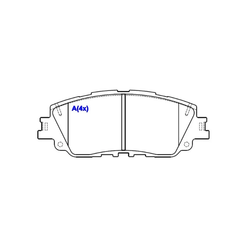 Pastilha De Freio Dianteira Corolla Sistema Akebono 1BP31076AA BProauto