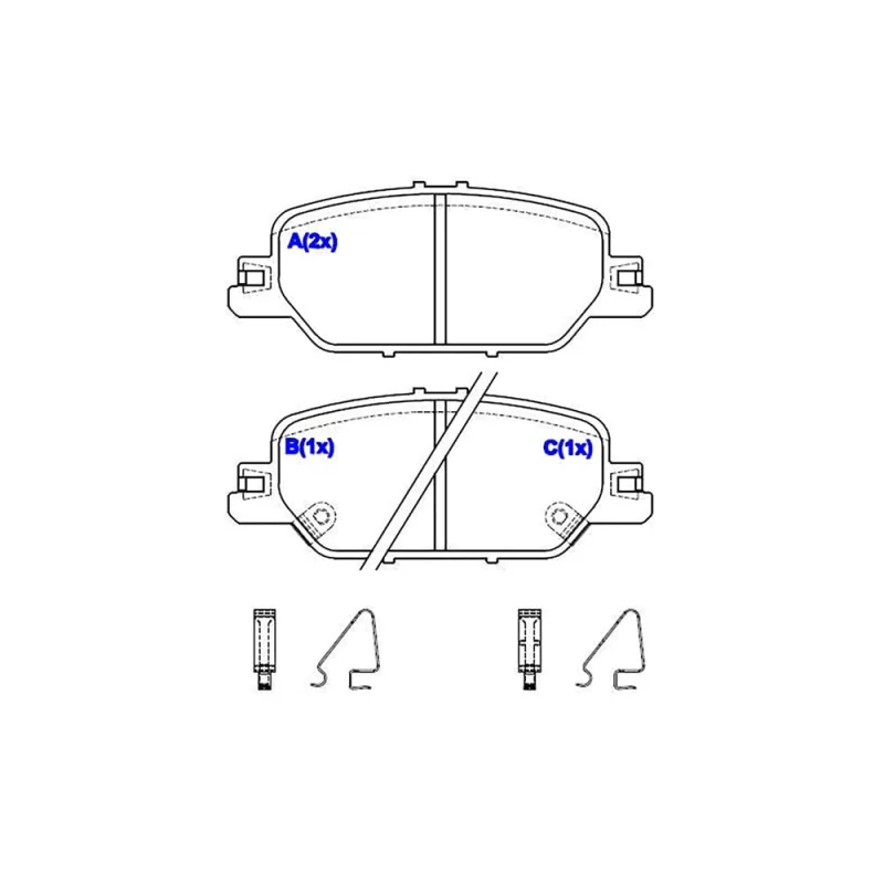 Pastilha De Freio Traseira CRV Com Alarme 1BP31079AA BProauto - BPROAUTO