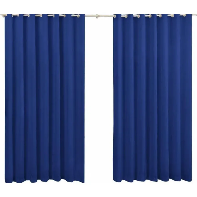 Cortina Roma 2,20X1,70 Quarto Sala Escritorio Azul Royal