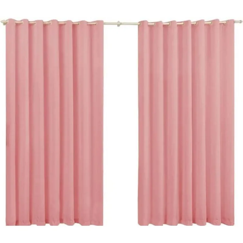 Cortina Roma 3,00X2,20 Quarto Sala Escritorio Rosa