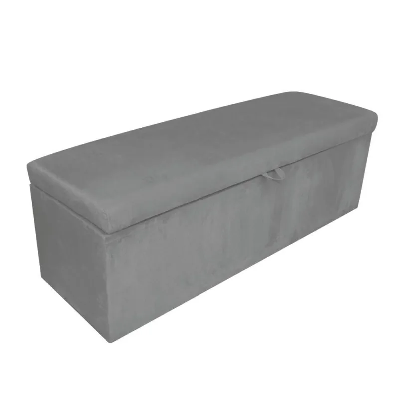 Calçadeira Clean 90cm Suede Grafite D'Rossi - Não Disponível - Móveis