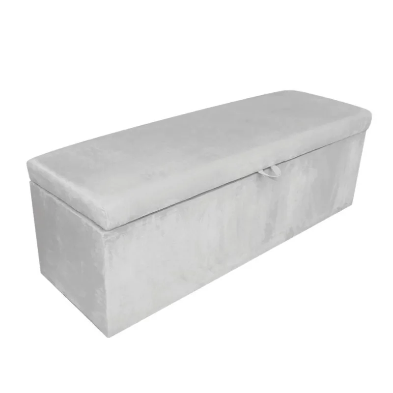 Calçadeira Clean 90cm Suede Cinza D'Rossi - Não Disponível - Móveis