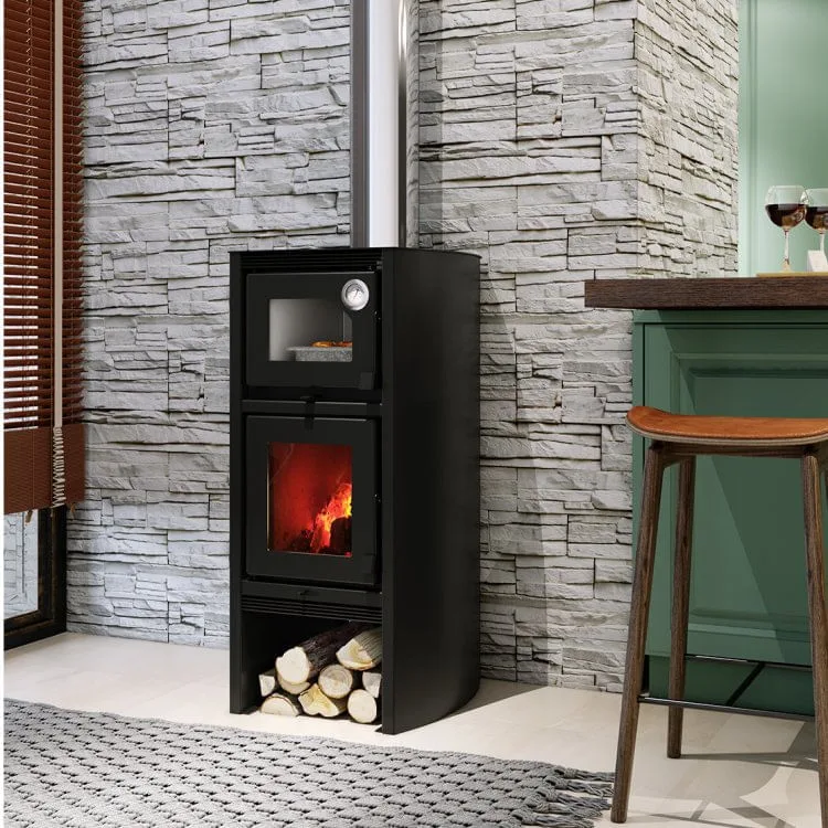 Calefator Dupla Combustão com Forno 1290GF Lyon Metávila Grafite