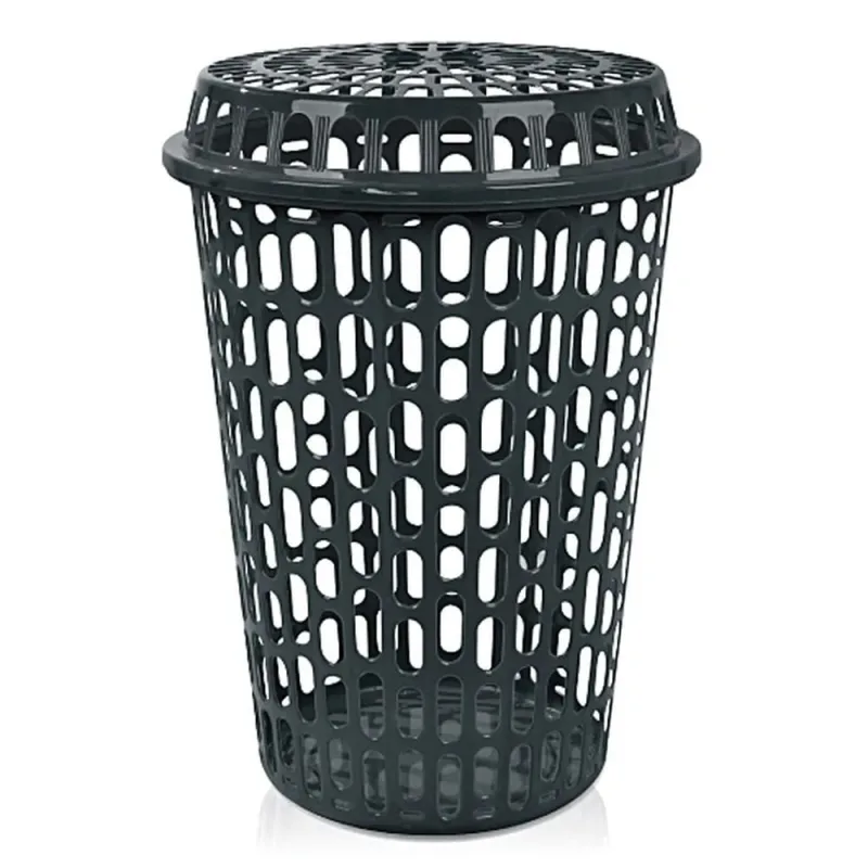 Cesto Telado 60 Litros Tampa Telada Preto Arqplast - Arqplast - Casa E Organização