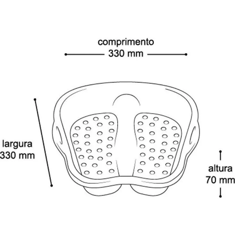 Bacia Para Pés Pedicure Spa Relaxamento Escalda Pés Limpeza