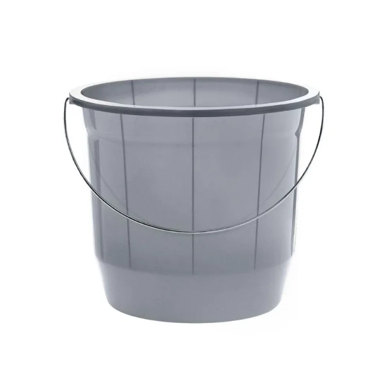 Balde De Plástico Cinza Arqplast 8L - CINZA