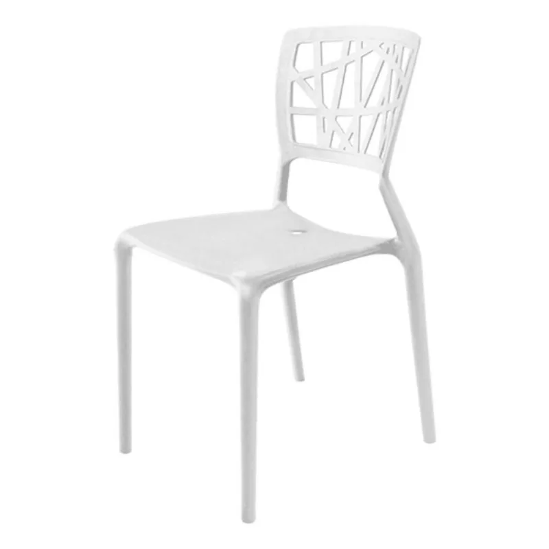 Cadeira Plástica Trama Arqplast Suporta até 154Kg - Branca - Arqplast
