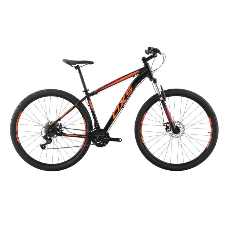 Bicicleta OXS Aro 29 Glide 100 19 Preto E Laranja (MP)
