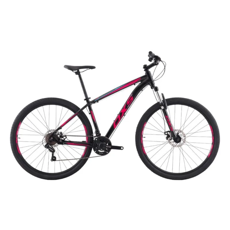 Bicicleta OXS Aro 29 Glide 100 15,5 Preto E Rosa (MP)
