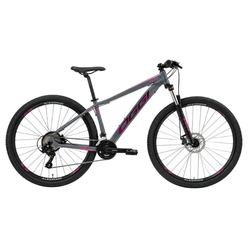 Bicicleta MTB Oggi Hacker Sport Aro 29 Grafite E Rosa 15,5 (MP)