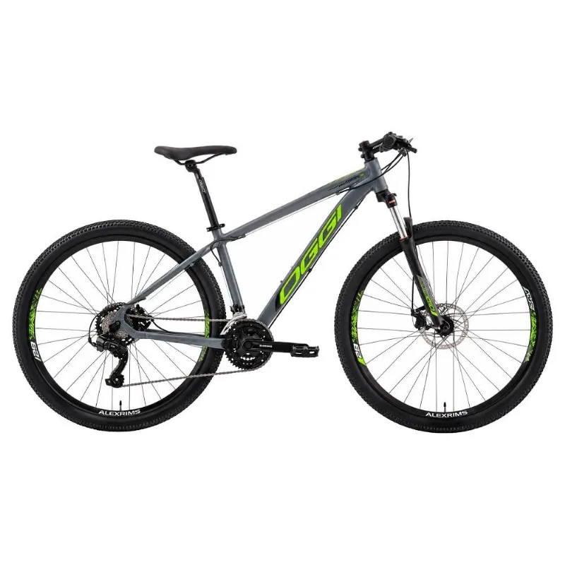 Bicicleta MTB Oggi Hacker Sport Aro 29 Grafite E Verde 17 (MP)