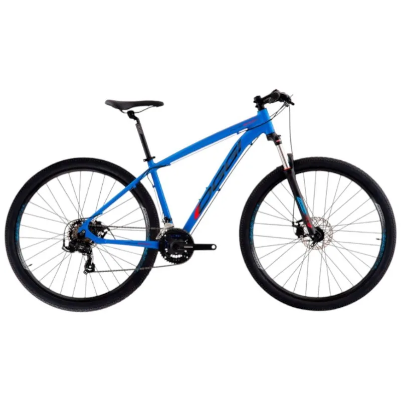 Bicicleta MTB Oggi Hacker Sport Aro 29 Azul E Vermelho 15,5 (MP)