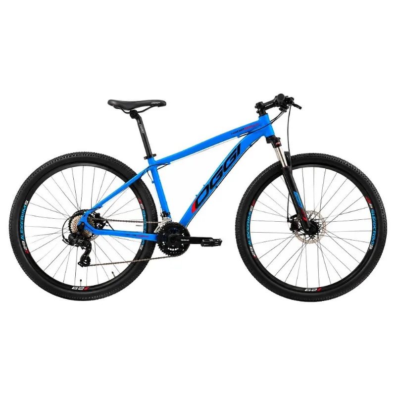 Bicicleta MTB Oggi Hacker Sport Aro 29 Azul E Vermelho 17 (MP)