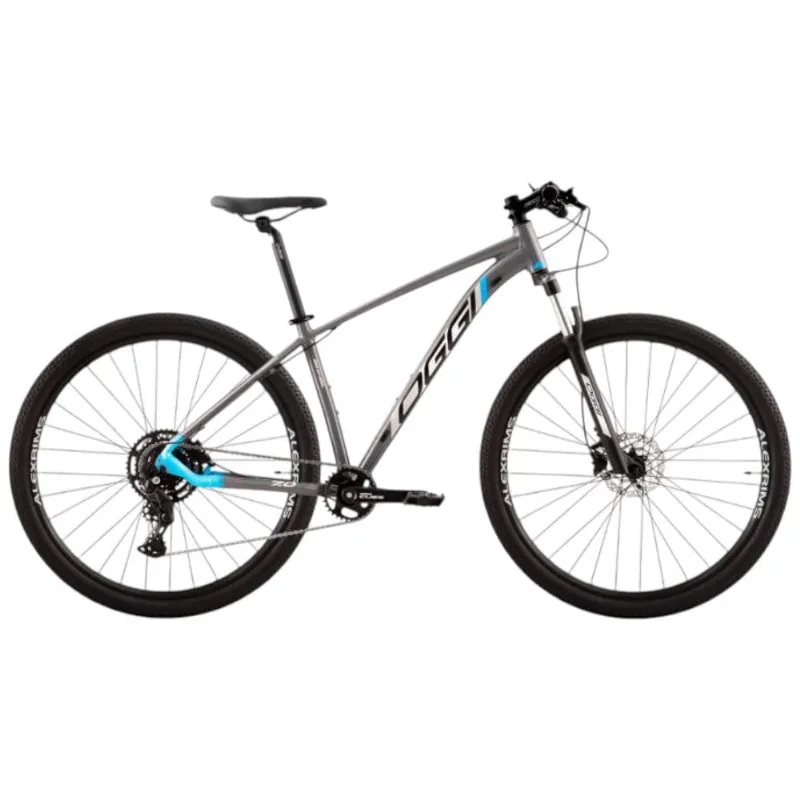 Bicicleta Oggi E-Bike Big Wheel 7.0 Aro 29 Grafite E Azul 15,5 2024 (MP)