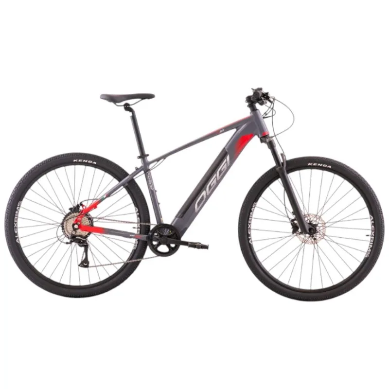 Bicicleta MTB Oggi Big Wheel 8.0 Aro 29 Cinza E Vermelho S (MP)