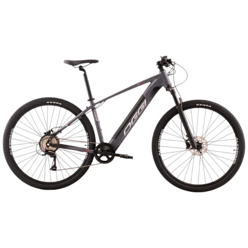 Bicicleta MTB Oggi E-Bike Big Wheel 8.0 Aro 29 Cinza E Preto S (MP)