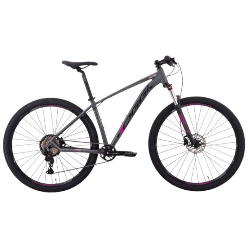 Bicicleta MTB Oggi Hacker HDS Essa Aro 29 Grafite E Rosa 17 2025 (MP)