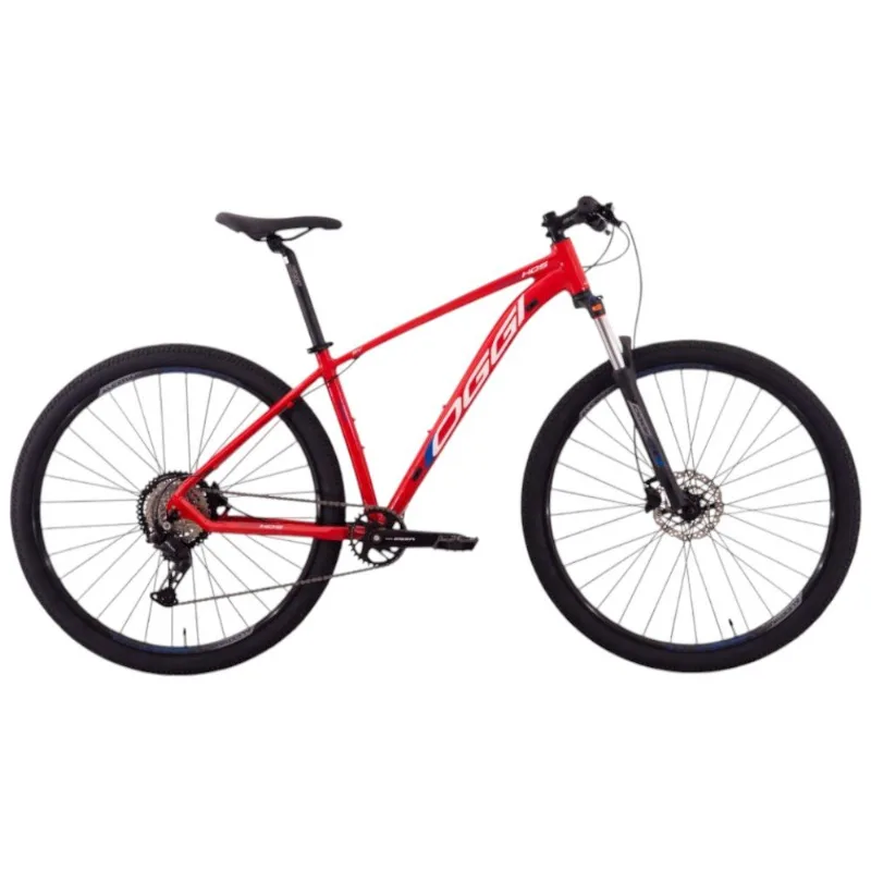 Bicicleta MTB Oggi Hacker HDS Essa Aro 29 Vermelha E Branco 15,5 2025 (MP)