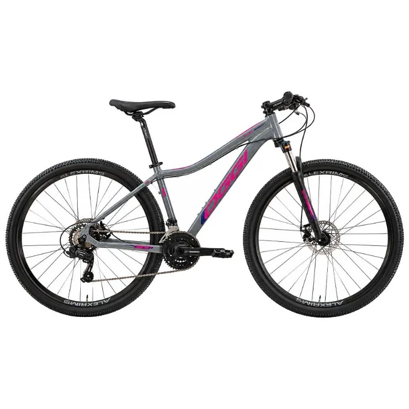 Bicicleta MTB Oggi Float Sport Tourney Aro 29 Grafite E Rosa 15,5 (MP)