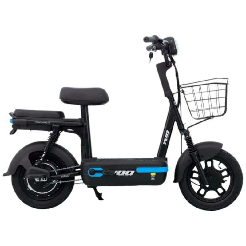 Bicicleta Elétrica YOO Y200 350Wh Bike Preto E Azul (MP)