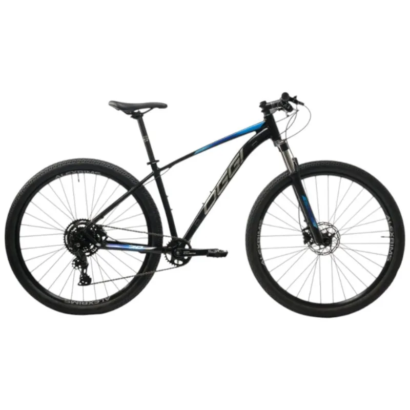 Bicicleta Oggi E-Bike Big Wheel 7.0 Aro 29 Preto E Azul 15,5 2024 (MP)