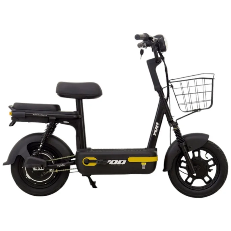 Bicicleta Elétrica YOO Y200 350Wh Bike Preto E Amarelo (MP)