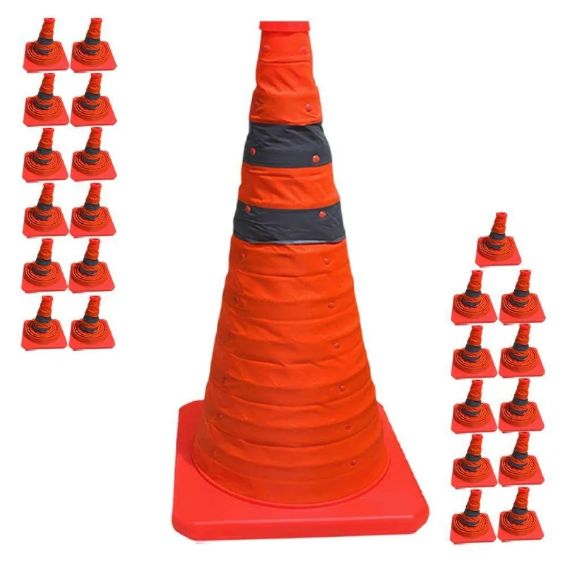 Cone Rodovia Retrátil SU-CONE3-1 Alta Visibilidade Refletivo Laranja Mundo LGBT 23cm - OUTRAS