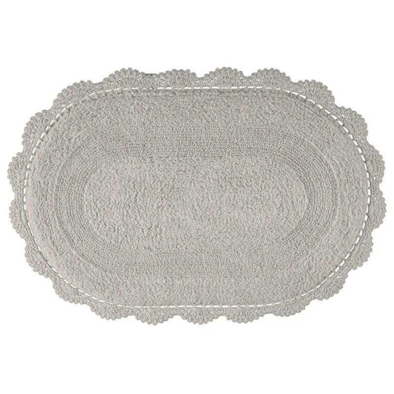 Tapete Banheiro Crochê Oval 50x80 Fend Kacyumara - Casa K - Kacyumara
