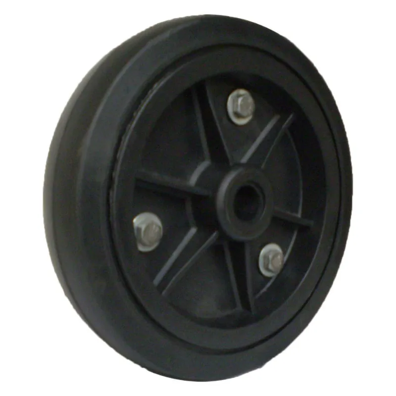 Roda em pp 8 Pneu de Borracha Furo Passante 7/8, Para Carrinho de Carga - P8F78