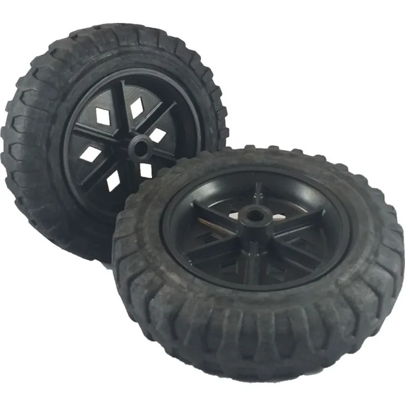 Conjunto de Rodas em pp 614 Pneu em Composto Plastico Furo Passante 1/2 - PPC614F12