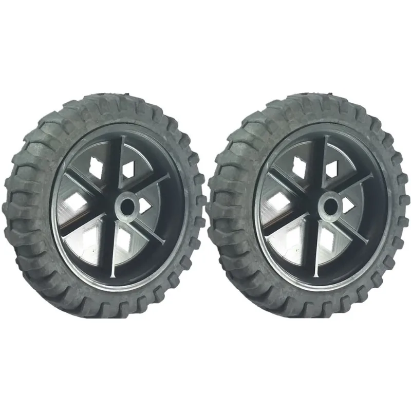 Conjunto 2 Rodas em pp 514 Pneu em Composto Plastico Furo Passante 1/2 - PPC514F12