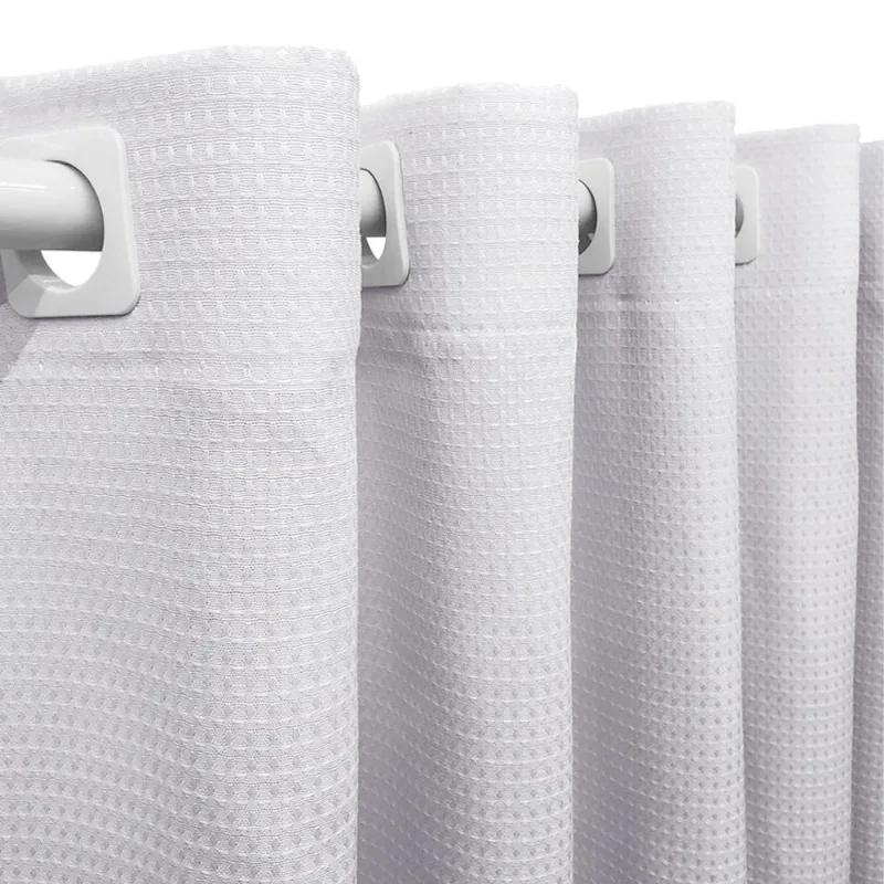 Cortina Tecido Piquet Branco 2,40X1,50 Sala Quarto Cozinha