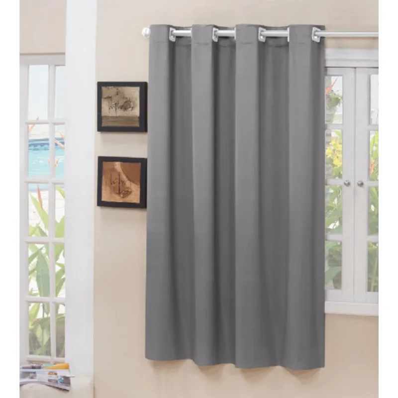 1 Folha Blackout Tecido Cinza 1,40X1,60 Corta Luz 100%