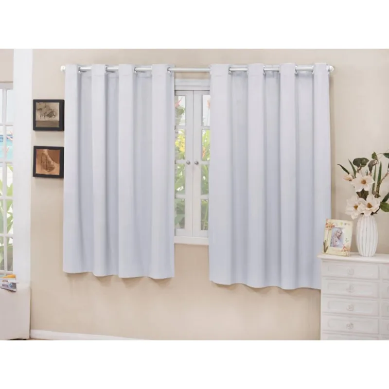 Cortina Blackout Tecido Branco Gelo 2,80X1,50 Corta Luz 100%