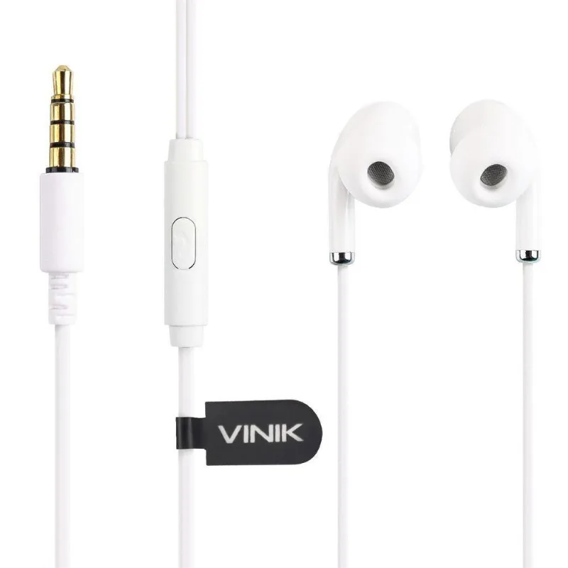 Fone De Ouvido Sound Pods Branco Com Microfone Cabo 1.2m