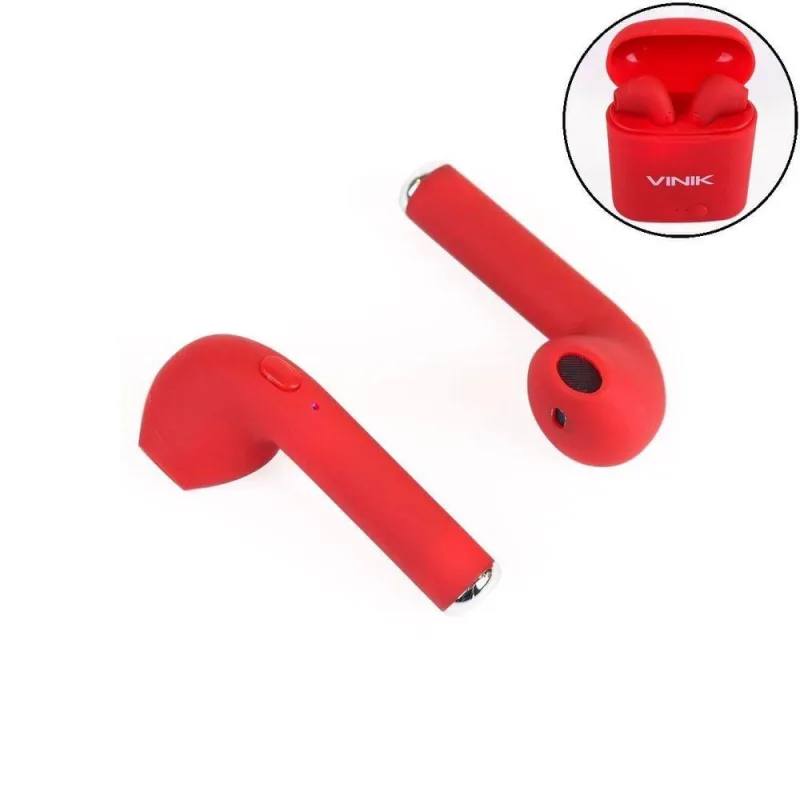 Fone De Ouvido Bluetooth Easy W1+ Tws Vermelho - VINIK - áudio