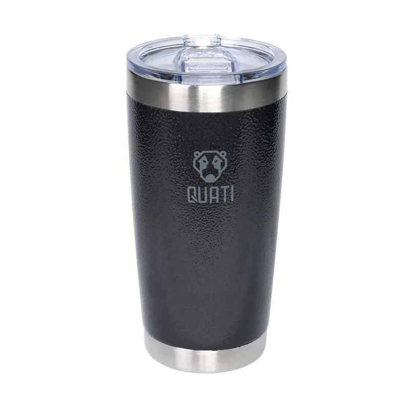 Copo Termico Tampa 591ml Preto Quati - QUATI - Utilidades Domesticas