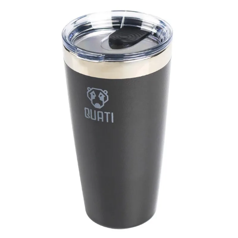 Copo Térmico Com Tampa 473Ml Preto - Cpst473