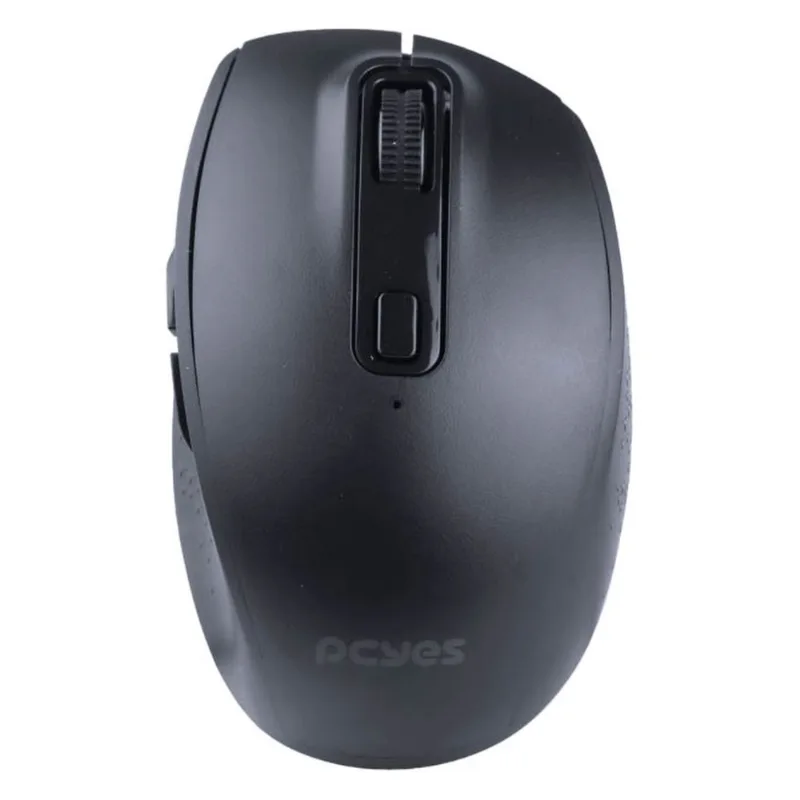 Mouse Sem Fio Recarregável PCYes REC100 Silent Click 1800DPI Preto PMRWMDSCB (MP)