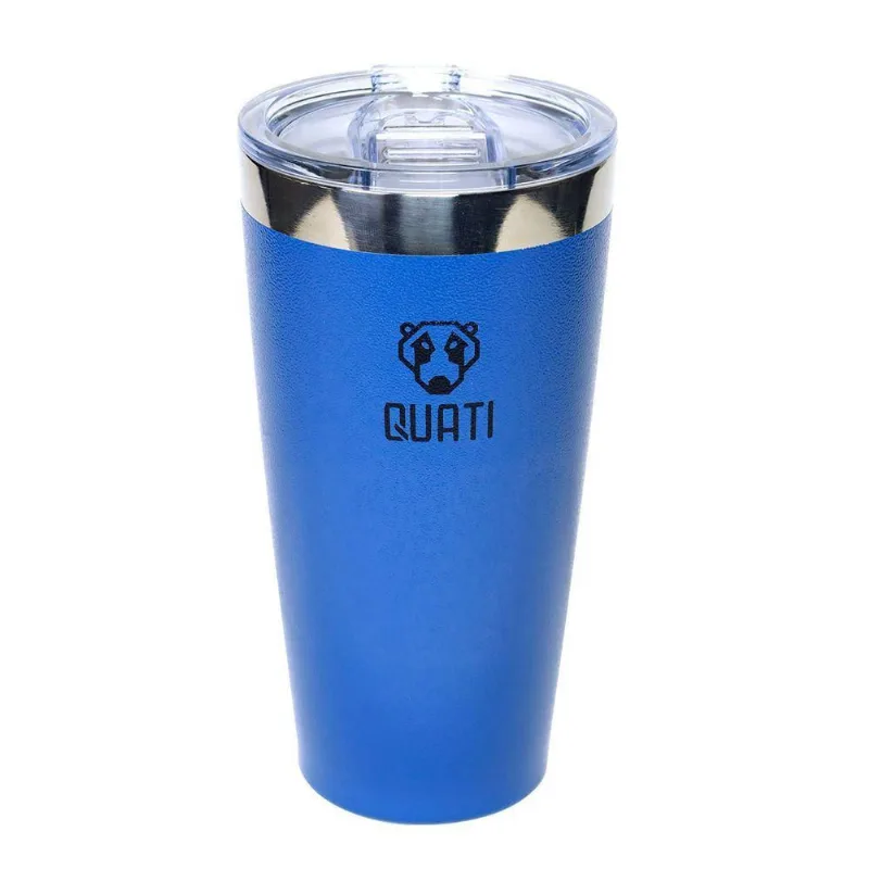 Copo Térmico Quati Com Tampa 473Ml Azul - Cact473