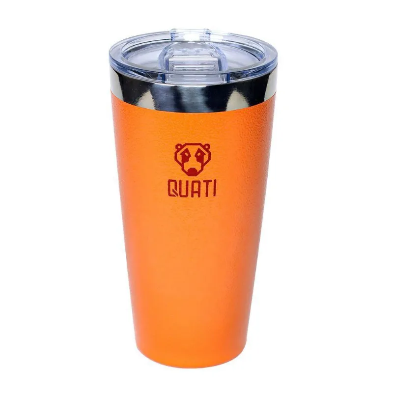 Copo Térmico Quati Com Tampa 473Ml Laranja - Cuct473