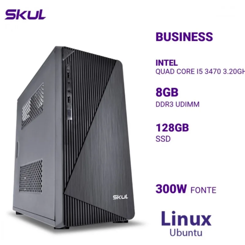Computador B500 Quad Core I5 3470 3.20GHZ Memória 8GB DDR3 SSD 128GB
