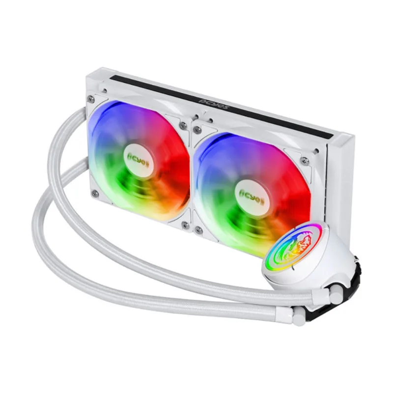 Water Cooler PCYES Nix 2 ARGB 240mm TDP 250W Branco - PCYWCNIX240W 4135