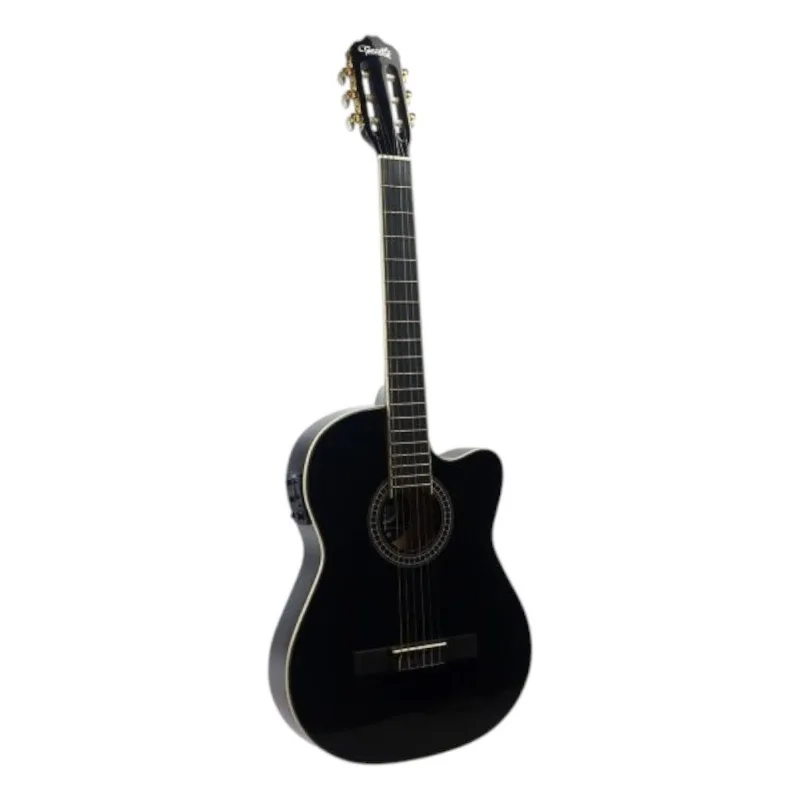 Violão Lorenzzo Clássico Eletroacústico Preto (MP)