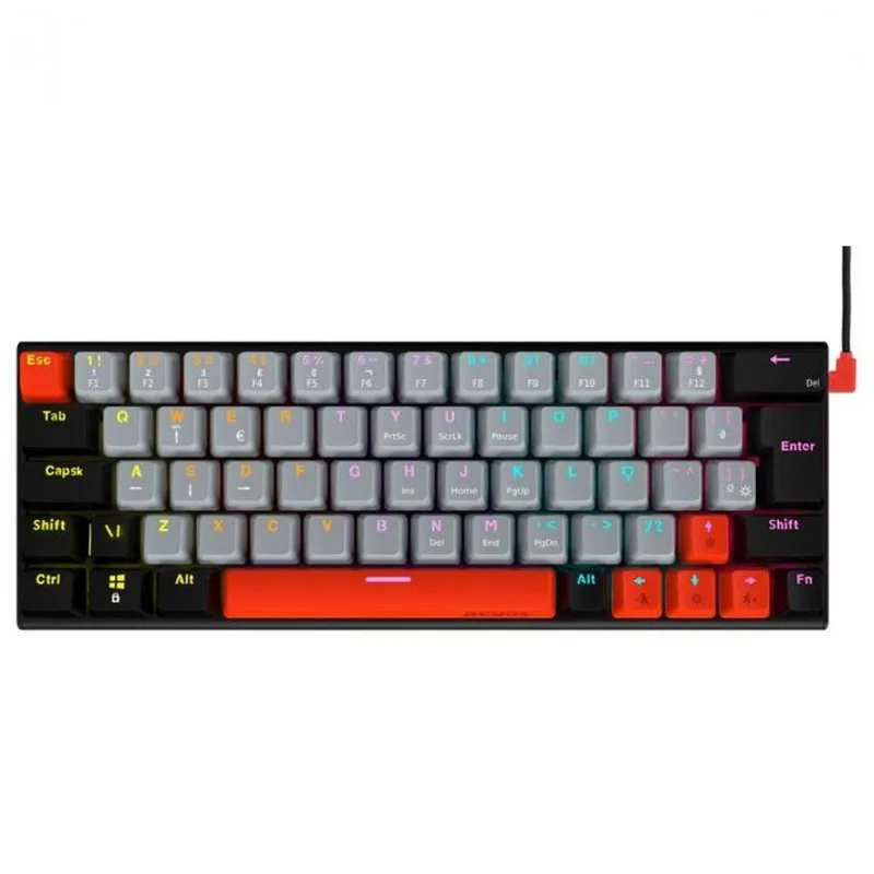 Teclado Pcyes USB Gamer Mecânico Kuromori RGB Preto (MP)