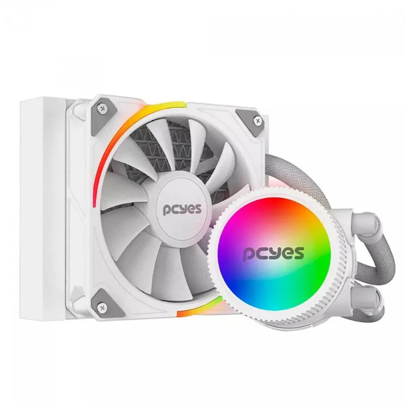 Water Cooler Pcyes Sangue Frio 3 ARGB 120mm TDP 200W Branco (MP)