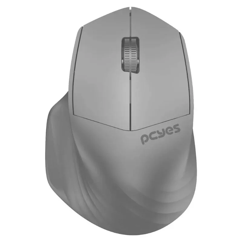 Mouse Sem Fio PCYes Dash Lite Silent Click 1600DPI Cinza PMDV2GY (MP)