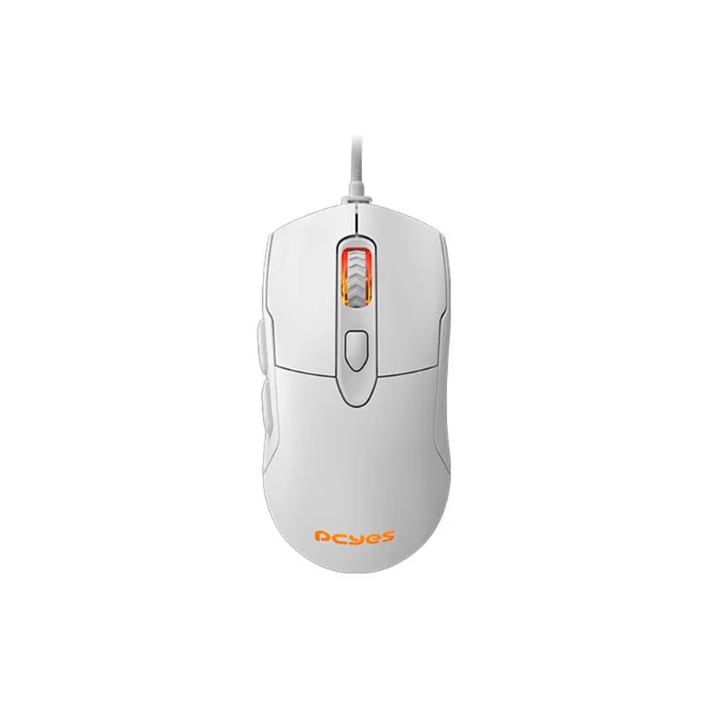 Mouse Gamer UDB Pcyes 12.400DPI 6 Botões Malus RGB Branco (MP)