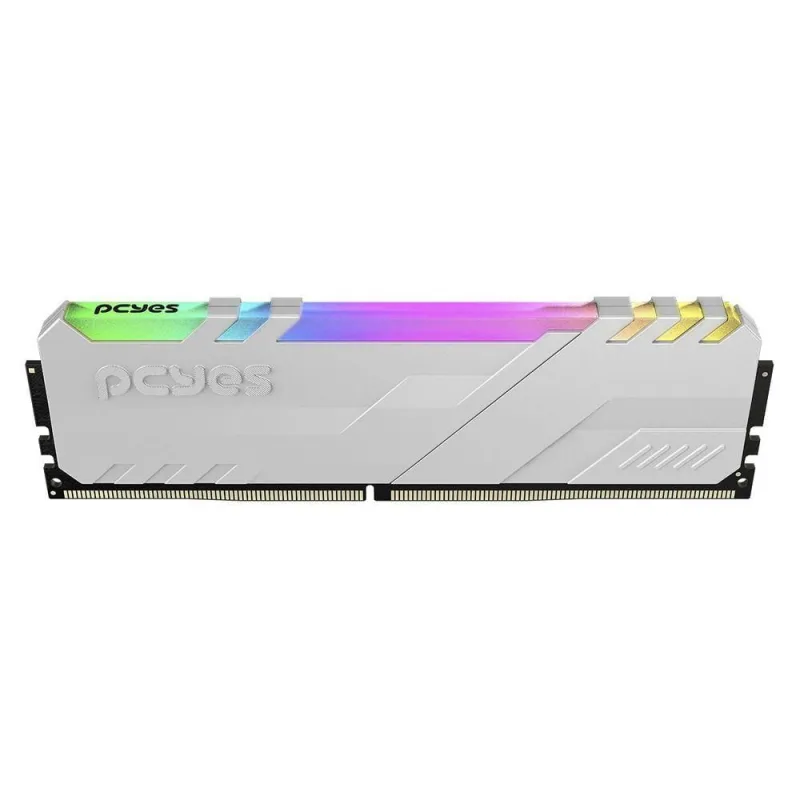 Memória RAM PM323200D4WR 32GB DDR4 3200MHz com Iluminação RGB Branco Pcyes - PCYES - Agro
