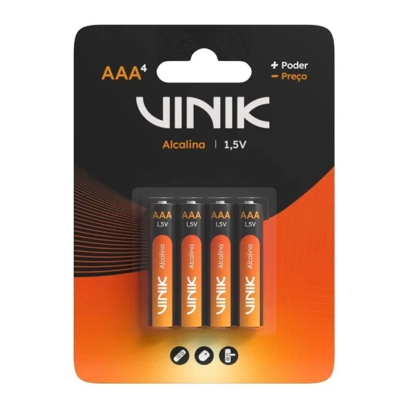 Pilha Alcalina Aaa C-4 1.5v - VINIK - Casa E Construção